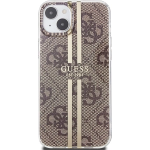 Hurtownia GSM - Etui Guess GUHCP15MH4PSEGW Apple iPhone 15 Plus / 14 Plus hardcase IML 4G Gold Stripe hnědý/brown - GUE3187 - {ean13} - Hurt