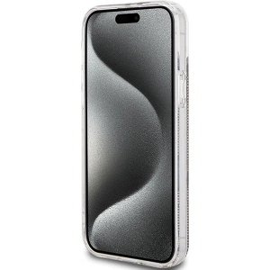 Case Guess GUHCP15MH4PSEGW Apple iPhone 15 Plus / 14 Plus Hardcase IML 4G Gold Stripe braun/brown