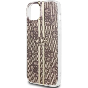 Hurtownia GSM - Etui Guess GUHCP15MH4PSEGW Apple iPhone 15 Plus / 14 Plus hardcase IML 4G Gold Stripe hnědý/brown - GUE3187 - {ean13} - Hurt