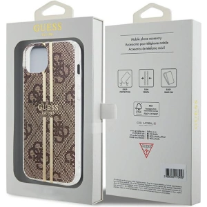 Hurtownia GSM - Etui Guess GUHCP15MH4PSEGW Apple iPhone 15 Plus / 14 Plus hardcase IML 4G Gold Stripe hnědý/brown - GUE3187 - {ean13} - Hurt