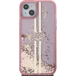 Hurtownia GSM - Etui Guess GUHCP15MLFCSEGP Apple iPhone 15 Plus / 14 Plus hardcase Liquid Glitter Gold Stripes růžový/pink - GUE3189 - {ean13} - Hurt
