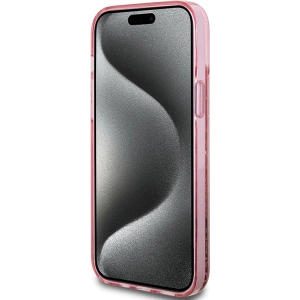 Hurtownia GSM - Etui Guess GUHCP15MLFCSEGP Apple iPhone 15 Plus / 14 Plus hardcase Liquid Glitter Gold Stripes růžový/pink - GUE3189 - {ean13} - Hurt
