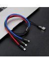Hurtownia GSM - Kabel USB Baseus 3w1 USB-C / Lightning / Micro 3A 1,2m (czarny) - BSU622BLK - {ean13} - Hurt