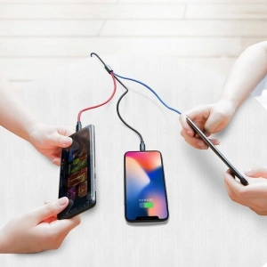 Hurtownia GSM - Kabel USB Baseus 3w1 USB-C / Lightning / Micro 3A 1,2m (czarny) - BSU622BLK - {ean13} - Hurt