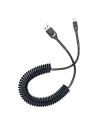 Kabel sprężynowy Lightning Baseus Double Spring 1,2m 2A (czarny)