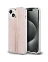 Etui Guess GUHCP15SH4PSEGP Apple iPhone 15 / 14 / 13 kemény tok IML 4G Arany csík rózsaszín/pink