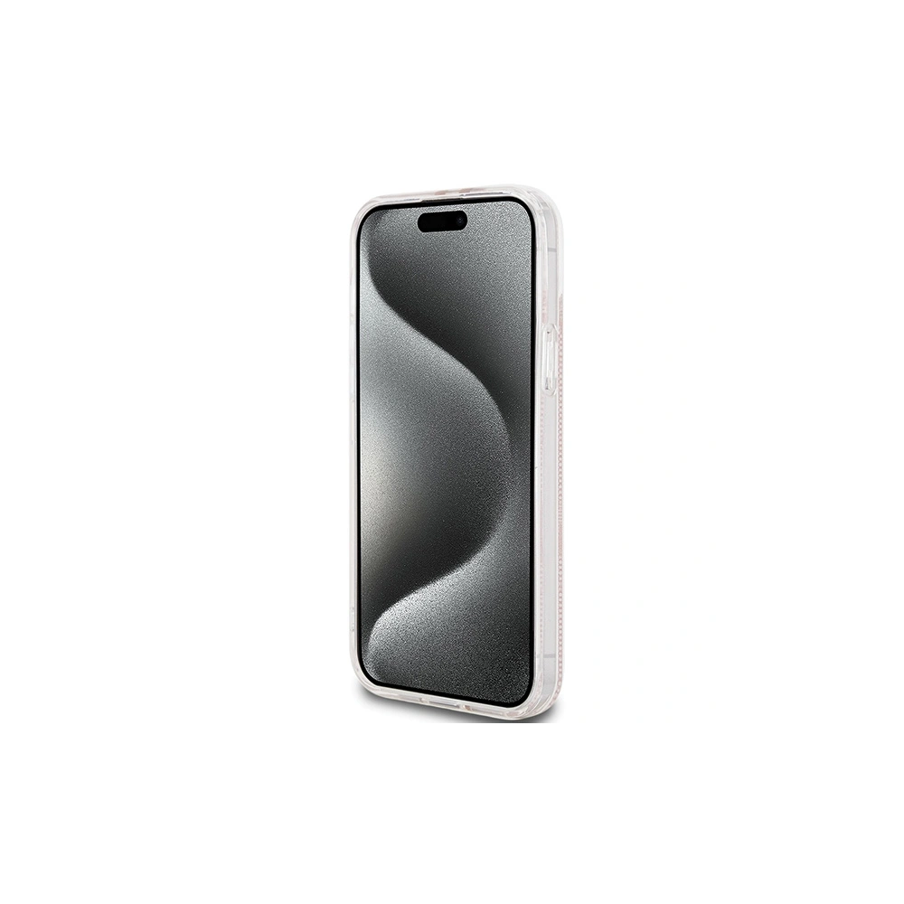 Hurtownia GSM - Etui Guess GUHCP15SH4PSEGP Apple iPhone 15 / 14 / 13 kemény tok IML 4G Arany csík rózsaszín/pink - GUE3192 - {ean13} - Hurt