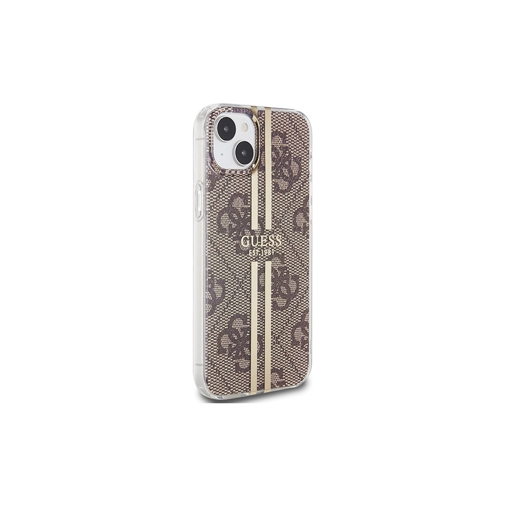 Hurtownia GSM - Case Guess GUHCP15SH4PSEGW Apple iPhone 15 / 14 / 13 Hardcase IML 4G Gold Stripe braun/brown - GUE3193 - {ean13} - Hurt