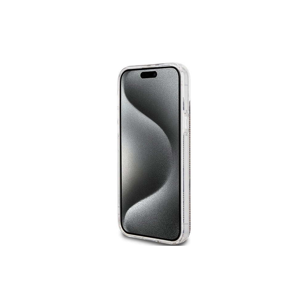 Hurtownia GSM - Case Guess GUHCP15SH4PSEGW Apple iPhone 15 / 14 / 13 Hardcase IML 4G Gold Stripe braun/brown - GUE3193 - {ean13} - Hurt