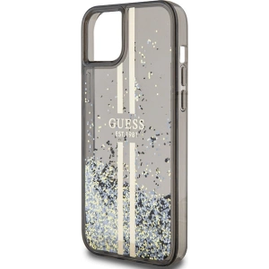 Hurtownia GSM - Case Guess GUHCP15SLFCSEGK Apple iPhone 15 / 14 / 13 Hardcase Liquid Glitter Gold Stripes schwarz/black - GUE3194 - {ean13} - Hurt