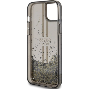 Hurtownia GSM - Case Guess GUHCP15SLFCSEGK Apple iPhone 15 / 14 / 13 Hardcase Liquid Glitter Gold Stripes schwarz/black - GUE3194 - {ean13} - Hurt