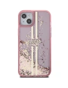 Wholesale Guess GUHCP15SLFCSEGP Apple iPhone 15 / 14 / 13 hardcase Liquid Glitter Gold Stripes pink - GUE3195 - {ean13} - Hurt