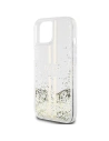 Wholesale Guess GUHCP15SLFCSEGT Apple iPhone 15 / 14 / 13 hardcase Liquid Glitter Gold Stripes transparent - GUE3196 - {ean13} - Hurt