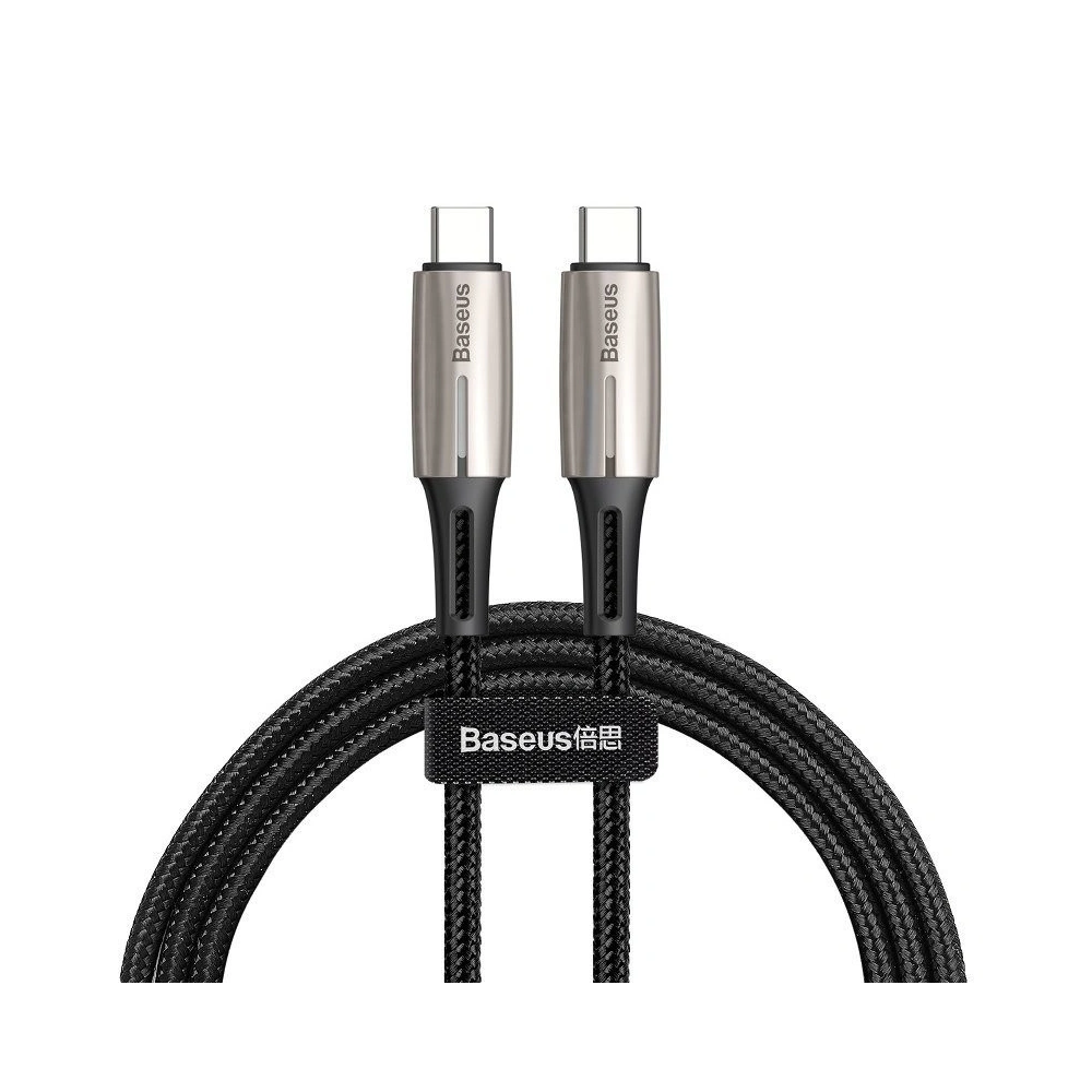 Hurtownia GSM - Kabel USB-C PD Baseus Water Drop Power Delivery 2.0 60W 1m (czarny) - BSU624BLK - {ean13} - Hurt