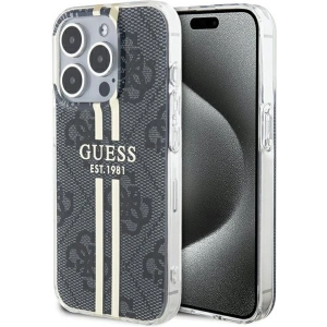 Hurtownia GSM - Case Guess GUHCP15XH4PSEGK Apple iPhone 15 Pro Max Hardcase IML 4G Gold Stripe schwarz/black - GUE3197 - {ean13} - Hurt