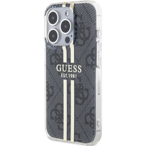 Hurtownia GSM - Etui Guess GUHCP15XH4PSEGK Apple iPhone 15 Pro Max hardcase IML 4G Gold Stripe černý/black - GUE3197 - {ean13} - Hurt