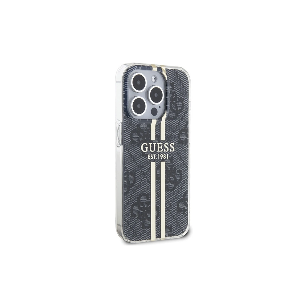 Hurtownia GSM - Etui Guess GUHCP15XH4PSEGK Apple iPhone 15 Pro Max hardcase IML 4G Gold Stripe czarny/black - GUE3197 - {ean13} - Hurt