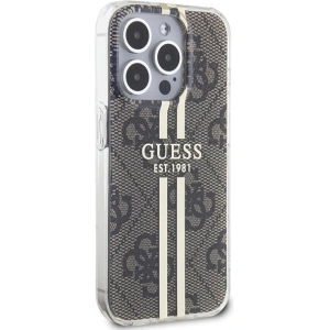 Hurtownia GSM - Case Guess GUHCP15XH4PSEGW Apple iPhone 15 Pro Max Hardcase IML 4G Gold Stripe braun/brown - GUE3198 - {ean13} - Hurt