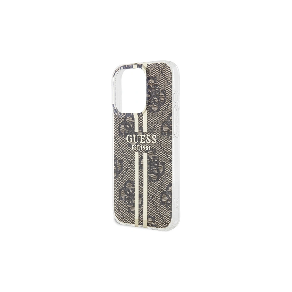 Hurtownia GSM - Etui Guess GUHCP15XH4PSEGW Apple iPhone 15 Pro Max kemény tok IML 4G Gold Stripe barna/brown - GUE3198 - {ean13} - Hurt