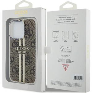 Hurtownia GSM - Case Guess GUHCP15XH4PSEGW Apple iPhone 15 Pro Max Hardcase IML 4G Gold Stripe braun/brown - GUE3198 - {ean13} - Hurt