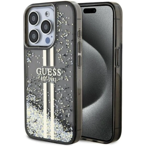 Hurtownia GSM - Case Guess GUHCP15XLFCSEGK Apple iPhone 15 Pro Max Hardcase Liquid Glitter Gold Stripes schwarz/black - GUE3199 - {ean13} - Hurt