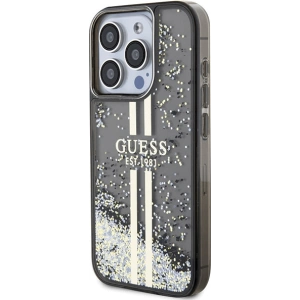 Hurtownia GSM - Case Guess GUHCP15XLFCSEGK Apple iPhone 15 Pro Max Hardcase Liquid Glitter Gold Stripes schwarz/black - GUE3199 - {ean13} - Hurt