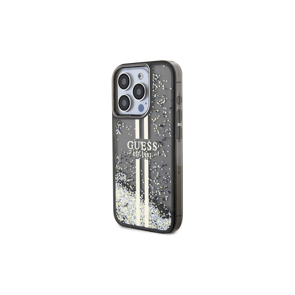 Hurtownia GSM - Case Guess GUHCP15XLFCSEGK Apple iPhone 15 Pro Max Hardcase Liquid Glitter Gold Stripes schwarz/black - GUE3199 - {ean13} - Hurt