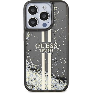 Hurtownia GSM - Case Guess GUHCP15XLFCSEGK Apple iPhone 15 Pro Max Hardcase Liquid Glitter Gold Stripes schwarz/black - GUE3199 - {ean13} - Hurt