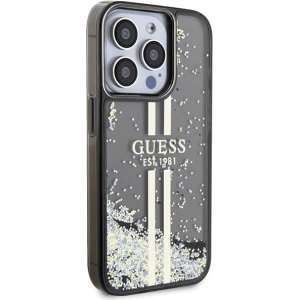 Hurtownia GSM - Etui Guess GUHCP15XLFCSEGK Apple iPhone 15 Pro Max hardcase Liquid Glitter Gold Stripes černý/black - GUE3199 - {ean13} - Hurt