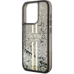 Hurtownia GSM - Etui Guess GUHCP15XLFCSEGK Apple iPhone 15 Pro Max hardcase Liquid Glitter Gold Stripes černý/black - GUE3199 - {ean13} - Hurt