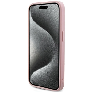 Hurtownia GSM - Case Guess GUHCP15XPSAIRSP Apple iPhone 15 Pro Max Hardcase Saffiano Iridescent Script rosa/pink - GUE3203 - {ean13} - Hurt