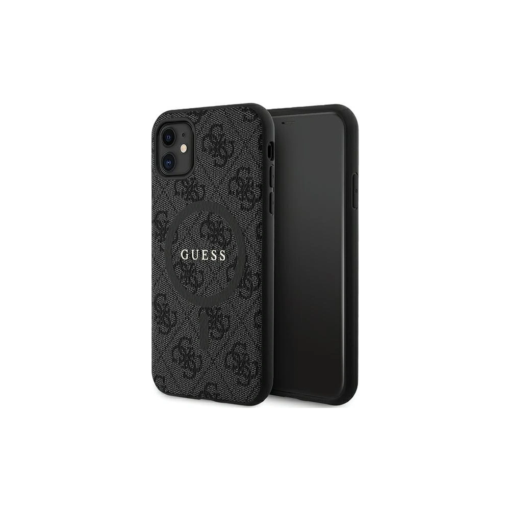 Hurtownia GSM - Etui Guess GUHMN61G4GFRK Apple iPhone 11 / XR hardcase 4G Collection Leather Metal Logo MagSafe černý/black - GUE3205 - {ean13} - Hurt