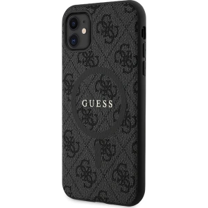 Hurtownia GSM - Etui Guess GUHMN61G4GFRK Apple iPhone 11 / XR hardcase 4G Collection Leather Metal Logo MagSafe negru/black - GUE3205 - {ean13} - Hurt