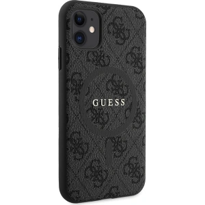 Hurtownia GSM - Etui Guess GUHMN61G4GFRK Apple iPhone 11 / XR hardcase 4G Collection Leather Metal Logo MagSafe negru/black - GUE3205 - {ean13} - Hurt