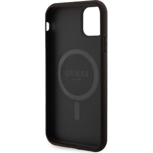Hurtownia GSM - Etui Guess GUHMN61G4GFRK Apple iPhone 11 / XR hardcase 4G Collection Leather Metal Logo MagSafe negru/black - GUE3205 - {ean13} - Hurt