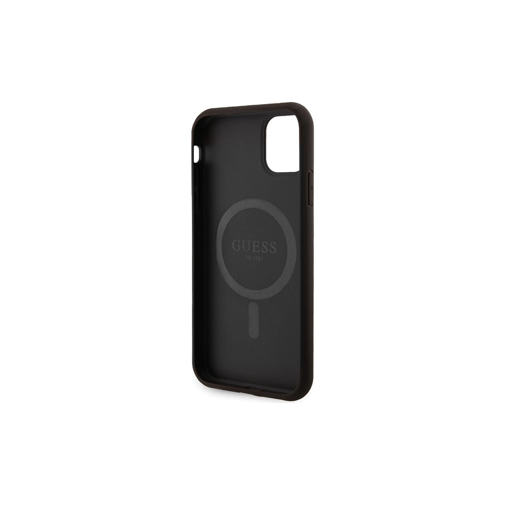 Hurtownia GSM - Etui Guess GUHMN61G4GFRK Apple iPhone 11 / XR hardcase 4G Collection Leather Metal Logo MagSafe černý/black - GUE3205 - {ean13} - Hurt