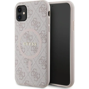 Wholesale Guess GUHMN61G4GFRP Apple iPhone 11 / XR hardcase 4G Collection Leather Metal Logo MagSafe pink - GUE3206 - {ean13} - Hurt