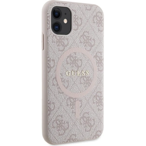 Wholesale Guess GUHMN61G4GFRP Apple iPhone 11 / XR hardcase 4G Collection Leather Metal Logo MagSafe pink - GUE3206 - {ean13} - Hurt