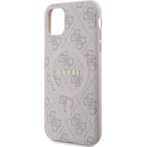 Wholesale Guess GUHMN61G4GFRP Apple iPhone 11 / XR hardcase 4G Collection Leather Metal Logo MagSafe pink - GUE3206 - {ean13} - Hurt