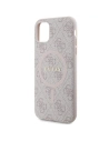 Wholesale Guess GUHMN61G4GFRP Apple iPhone 11 / XR hardcase 4G Collection Leather Metal Logo MagSafe pink - GUE3206 - {ean13} - Hurt