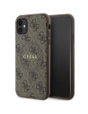 Guess GUHMN61G4GFRW Apple iPhone 11 / XR hardcase 4G Collection Leather Metal Logo MagSafe brown