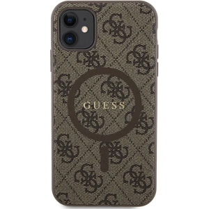 Hurtownia GSM - Etui Guess GUHMN61G4GFRW Apple iPhone 11 / XR hardcase 4G Collection Leather Metal Logo MagSafe maro/brown - GUE3207 - {ean13} - Hurt