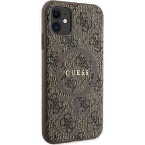 Wholesale Guess GUHMN61G4GFRW Apple iPhone 11 / XR hardcase 4G Collection Leather Metal Logo MagSafe brown - GUE3207 - {ean13} - Hurt