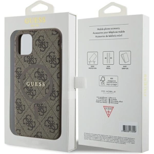 Hurtownia GSM - Etui Guess GUHMN61G4GFRW Apple iPhone 11 / XR hardcase 4G Collection Leather Metal Logo MagSafe maro/brown - GUE3207 - {ean13} - Hurt
