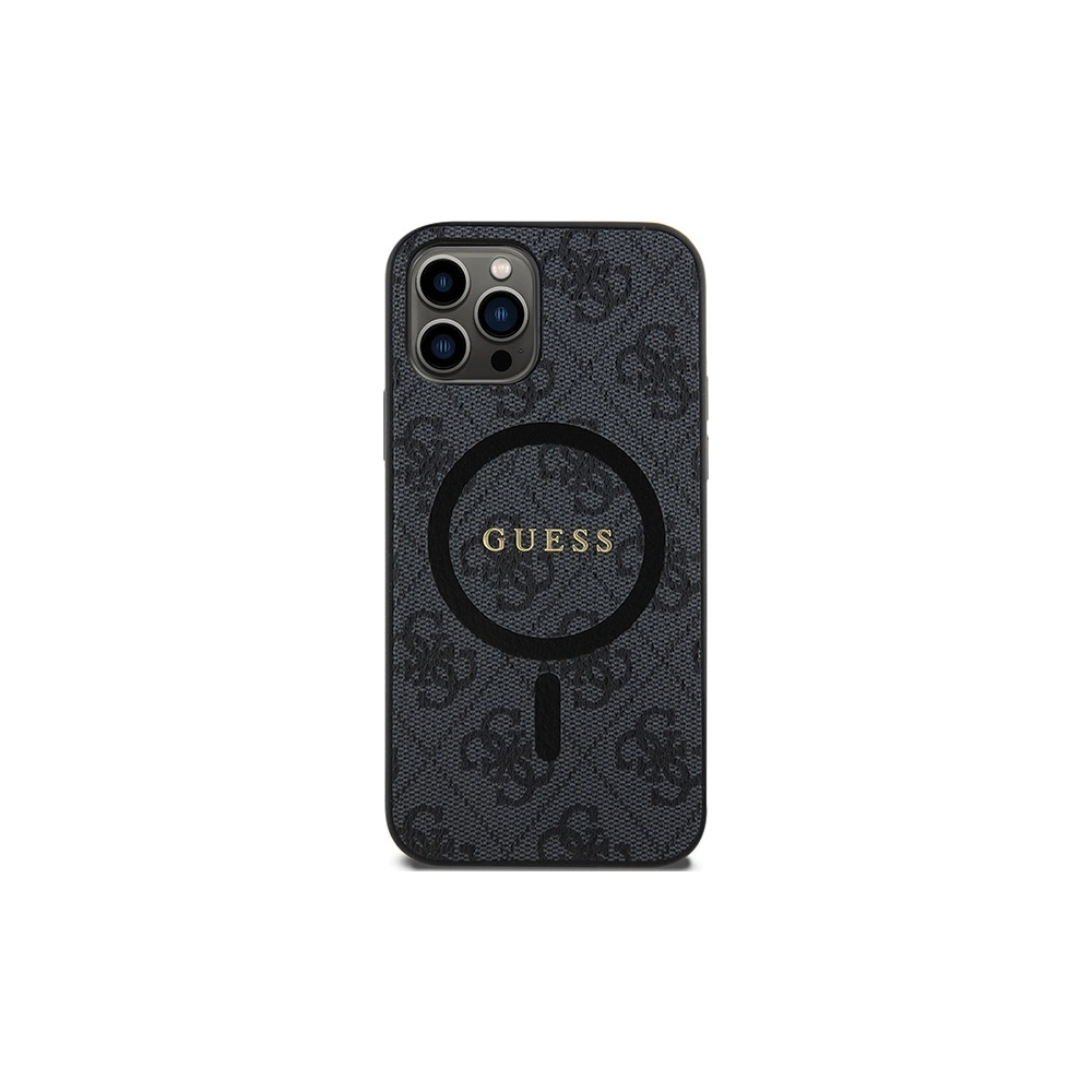 Hurtownia GSM - Etui Guess GUHMP12MG4GFRK Apple iPhone 12 / 12 Pro hardcase 4G Collection Leather Metal Logo MagSafe fekete/black - GUE3208 - {ean13} - Hurt