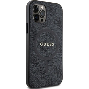 Hurtownia GSM - Etui Guess GUHMP12MG4GFRK Apple iPhone 12 / 12 Pro hardcase 4G Collection Leather Metal Logo MagSafe černý/black - GUE3208 - {ean13} - Hurt