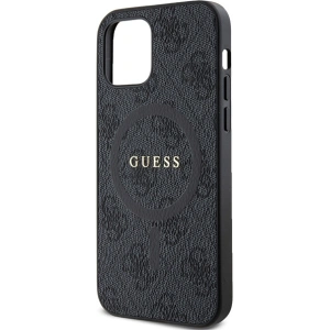 Hurtownia GSM - Etui Guess GUHMP12MG4GFRK Apple iPhone 12 / 12 Pro hardcase 4G Collection Leather Metal Logo MagSafe černý/black - GUE3208 - {ean13} - Hurt