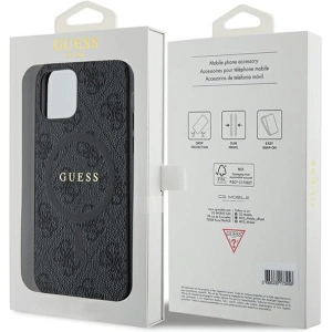 Hurtownia GSM - Etui Guess GUHMP12MG4GFRK Apple iPhone 12 / 12 Pro hardcase 4G Collection Leather Metal Logo MagSafe černý/black - GUE3208 - {ean13} - Hurt