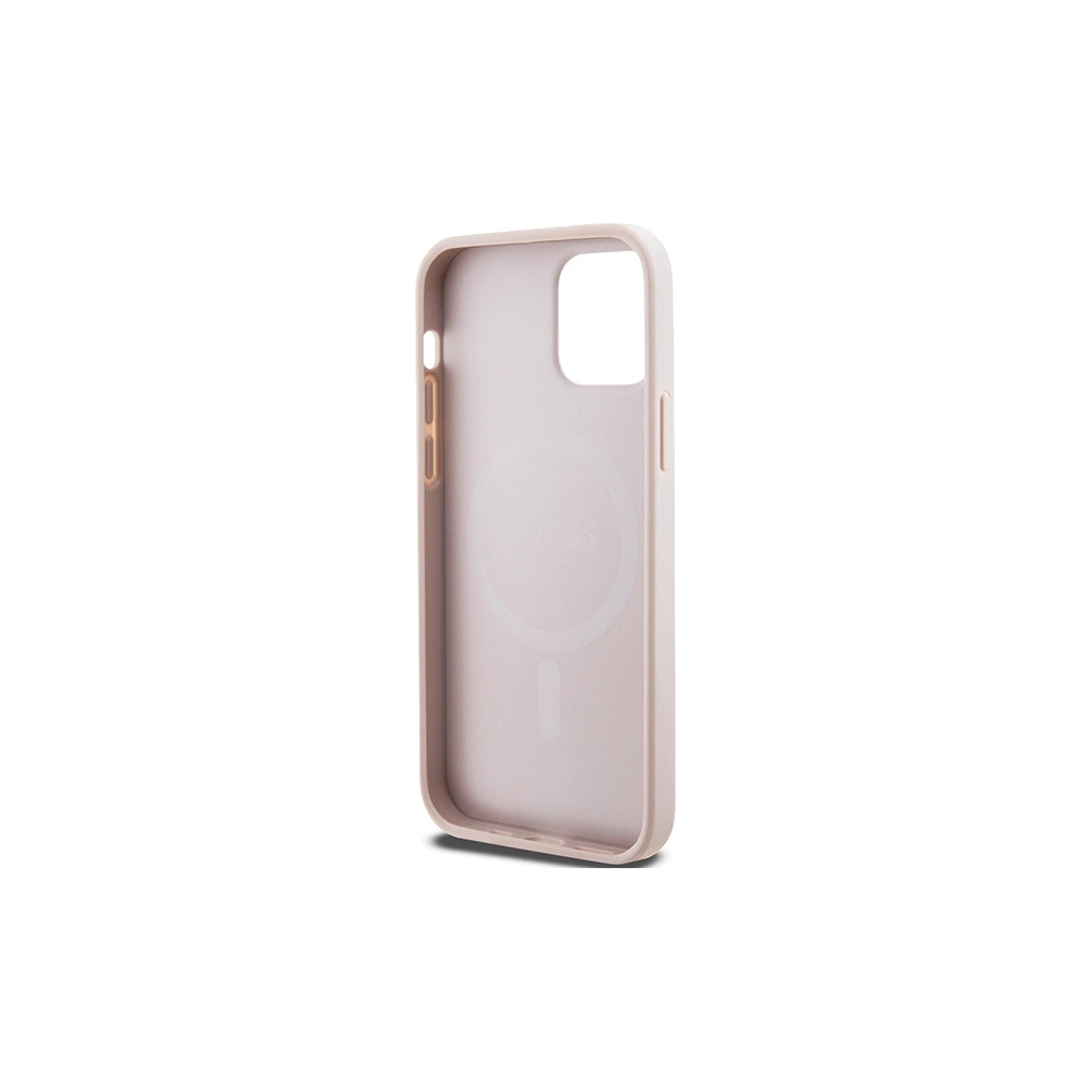 Hurtownia GSM - Etui Guess GUHMP12MG4GFRP Apple iPhone 12 / 12 Pro hardcase 4G Collection Leather Metal Logo MagSafe růžový/pink - GUE3209 - {ean13} - Hurt