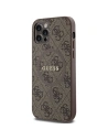Hurtownia GSM - Case Guess GUHMP12MG4GFRW Apple iPhone 12 / 12 Pro Hardcase 4G Kollektion Leder Metall-Logo MagSafe braun/brown - GUE3210 - {ean13} - Hurt